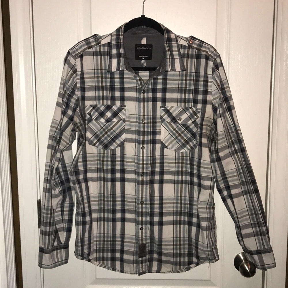 Calvin Klein Jeans button down shirt size medium
